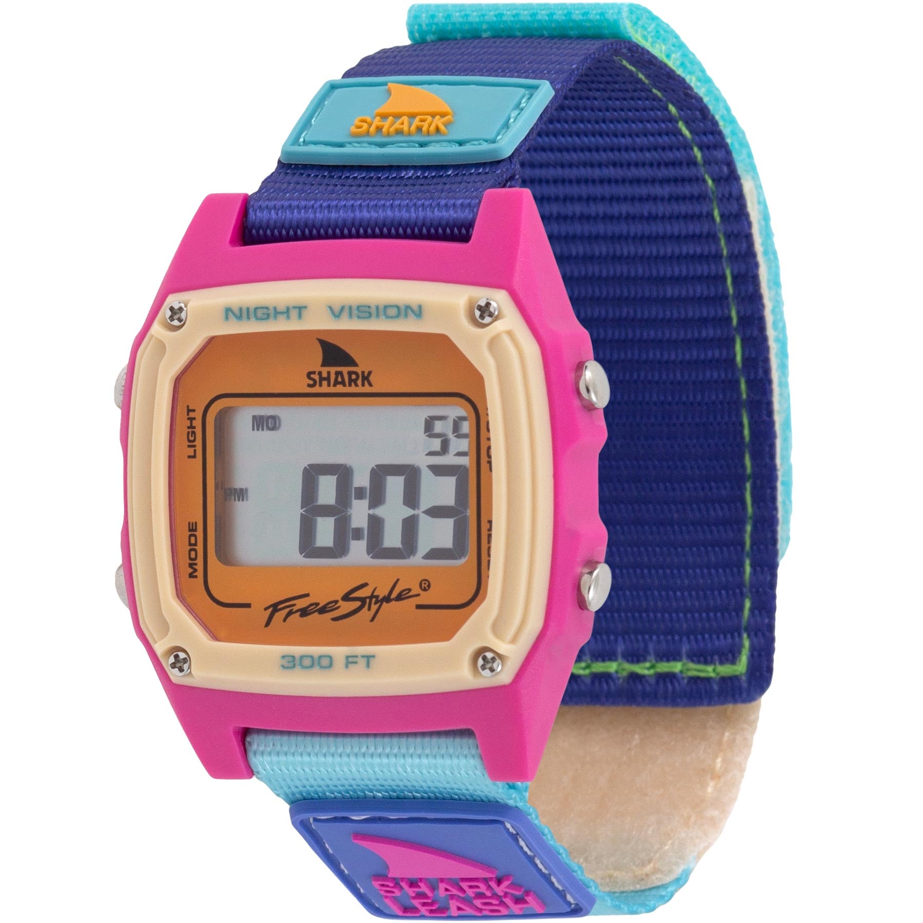 Freestyle Shark Classic Leash Neon Sea product view